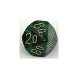 Chessex Chessex Scarab Jade/Gold W10-0