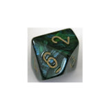 Chessex Chessex Scarab Jade/Gold W10