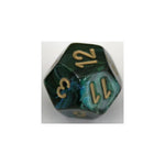 Chessex Chessex Scarab Jade/Gold W12