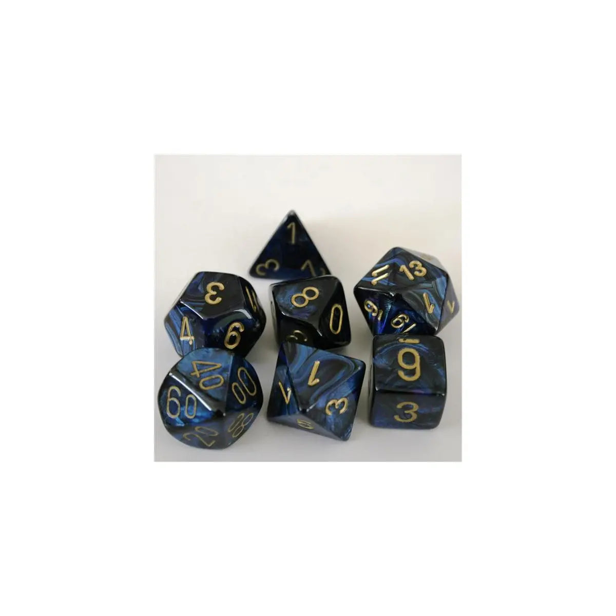 Chessex Scarab Royal Blue/Gold Set
