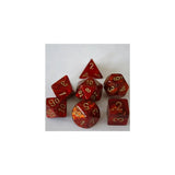 Chessex Chessex Scarab Scarlet/Gold Set