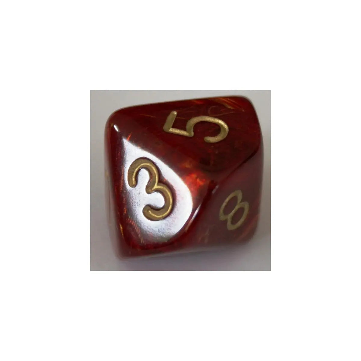 Chessex Scarab Scarlet/Gold W10