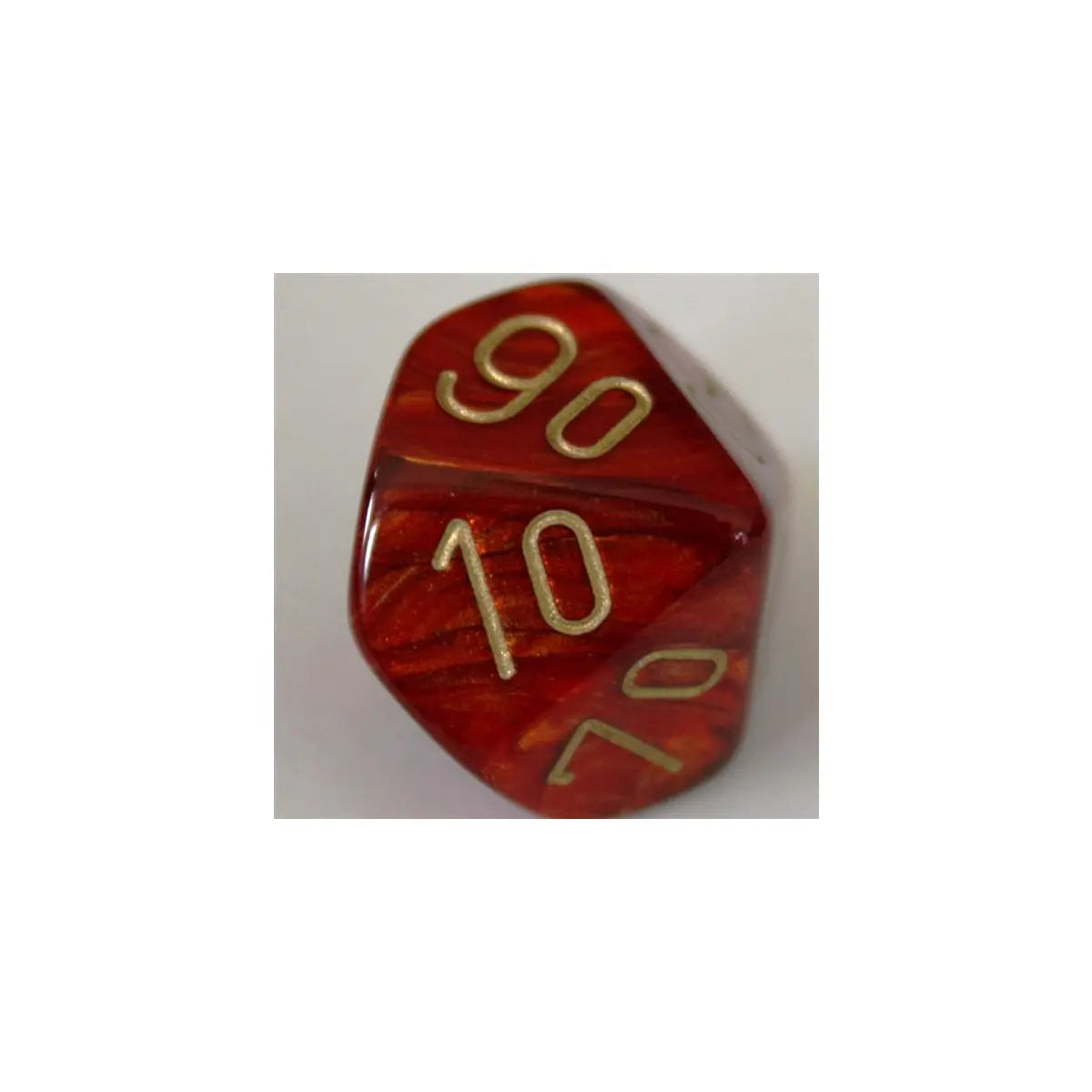 Chessex Scarab Scarlet/Gold W10-0