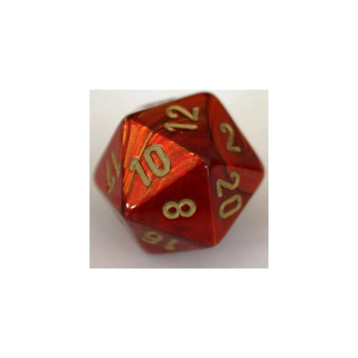 Chessex Chessex Scarab Scarlet/Gold W20