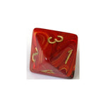 Chessex Chessex Scarab Scarlet/Gold W8