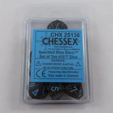 Chessex Chessex Speckled Blue Stars 10 x W10 Set