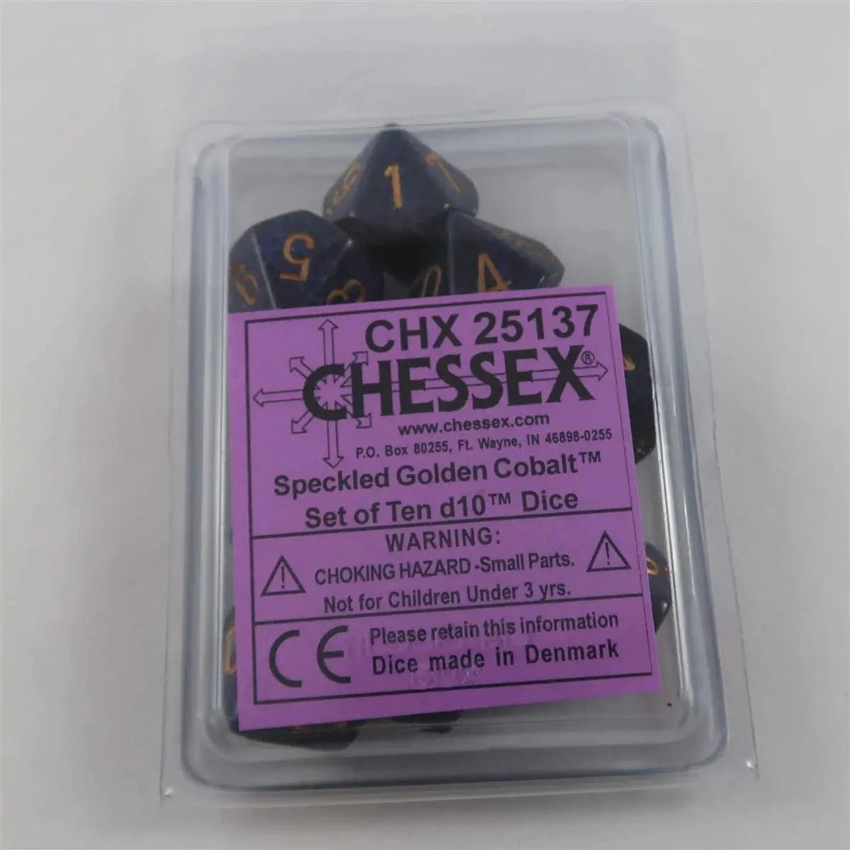 Chessex Chessex Speckled Golden Cobalt 10 x W10 Set