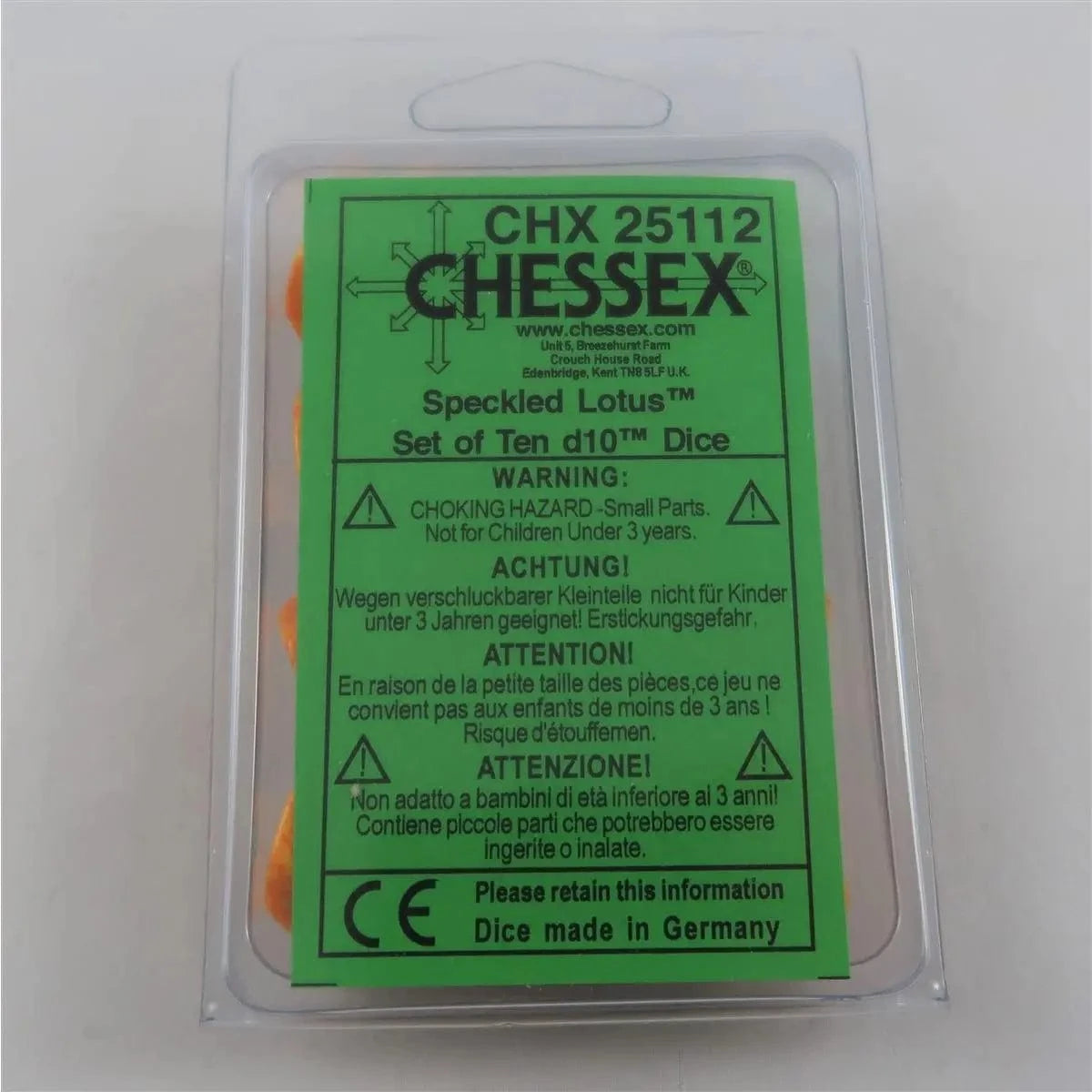 Chessex Chessex Speckled Lotus 10 x W10 Set