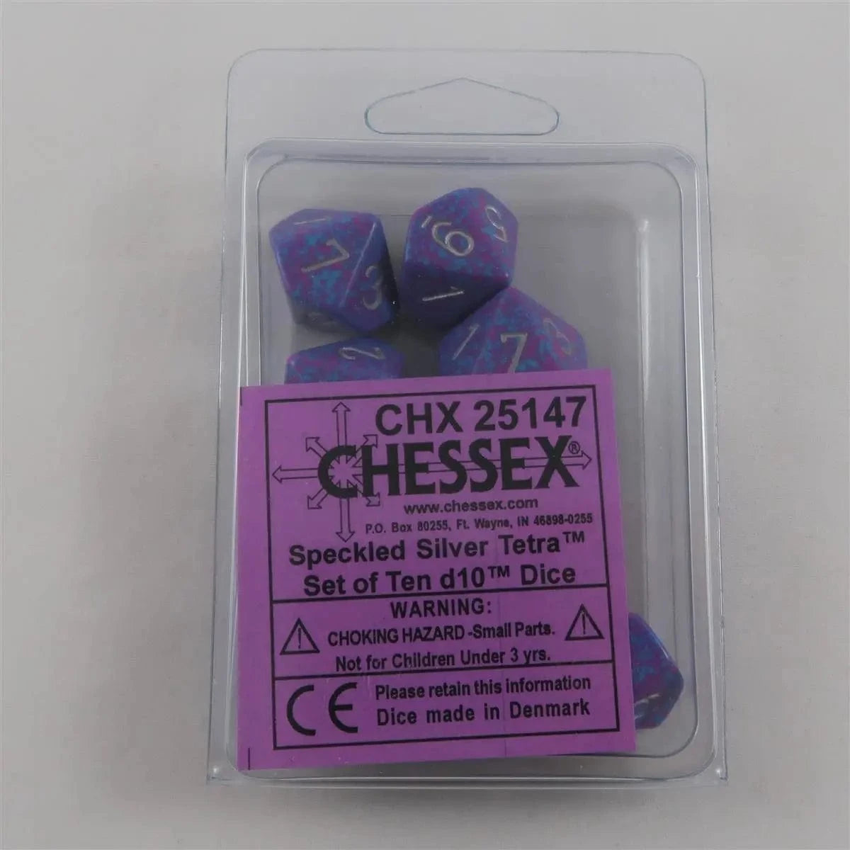 Chessex Chessex Speckled Silver Tetra 10 x W10 Set