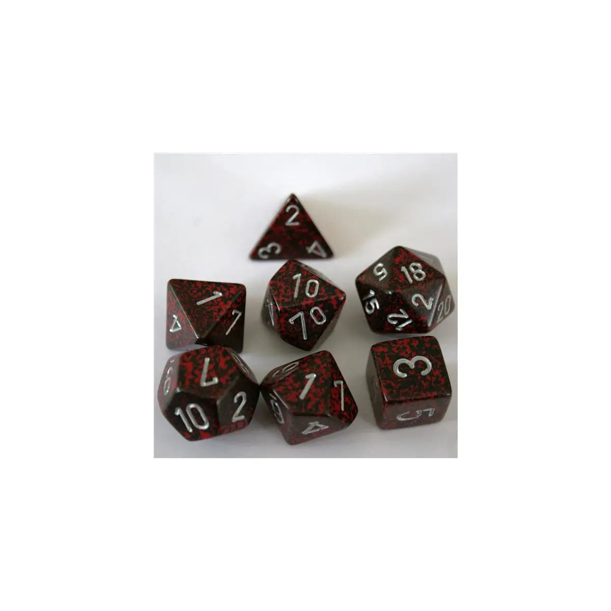 Chessex Speckled Silver Volcano Set