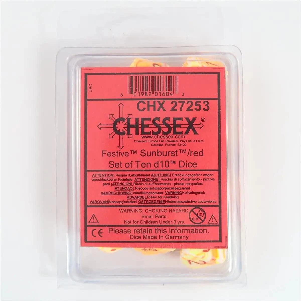 Chessex Chessex Sunburst 10 x W10 Set
