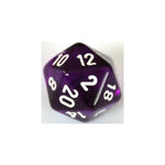 Chessex Translucent Purple W20