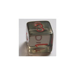 Chessex Chessex Translucent Smoke/Red W6