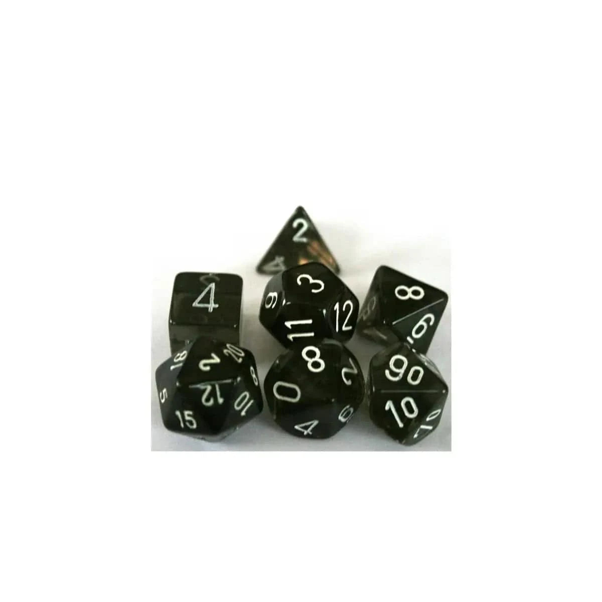Chessex Chessex Translucent Smoke/White 7er Set