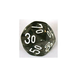 Chessex Chessex Translucent Smoke/White W10-0