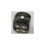 Chessex Chessex Translucent Smoke/White W6 12mm