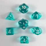 Chessex Chessex Translucent Teal/white Mini-Würfelset