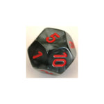 Chessex Chessex Velvet Black/Red W12
