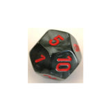 Chessex Chessex Velvet Black/Red W12