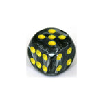 Chessex Chessex Vortex Black/Yellow W6 16mm