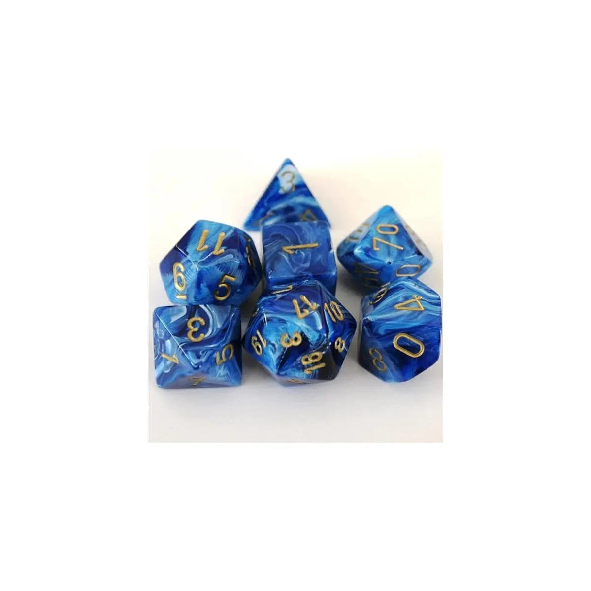 Chessex Chessex Vortex Blue/Gold Set