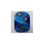 Chessex Chessex Vortex Blue/Gold W6 12mm