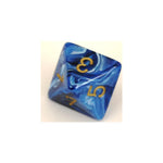 Chessex Vortex Blue/Gold W8