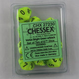 Chessex Chessex Vortex Bright Green 10 x W10 Set