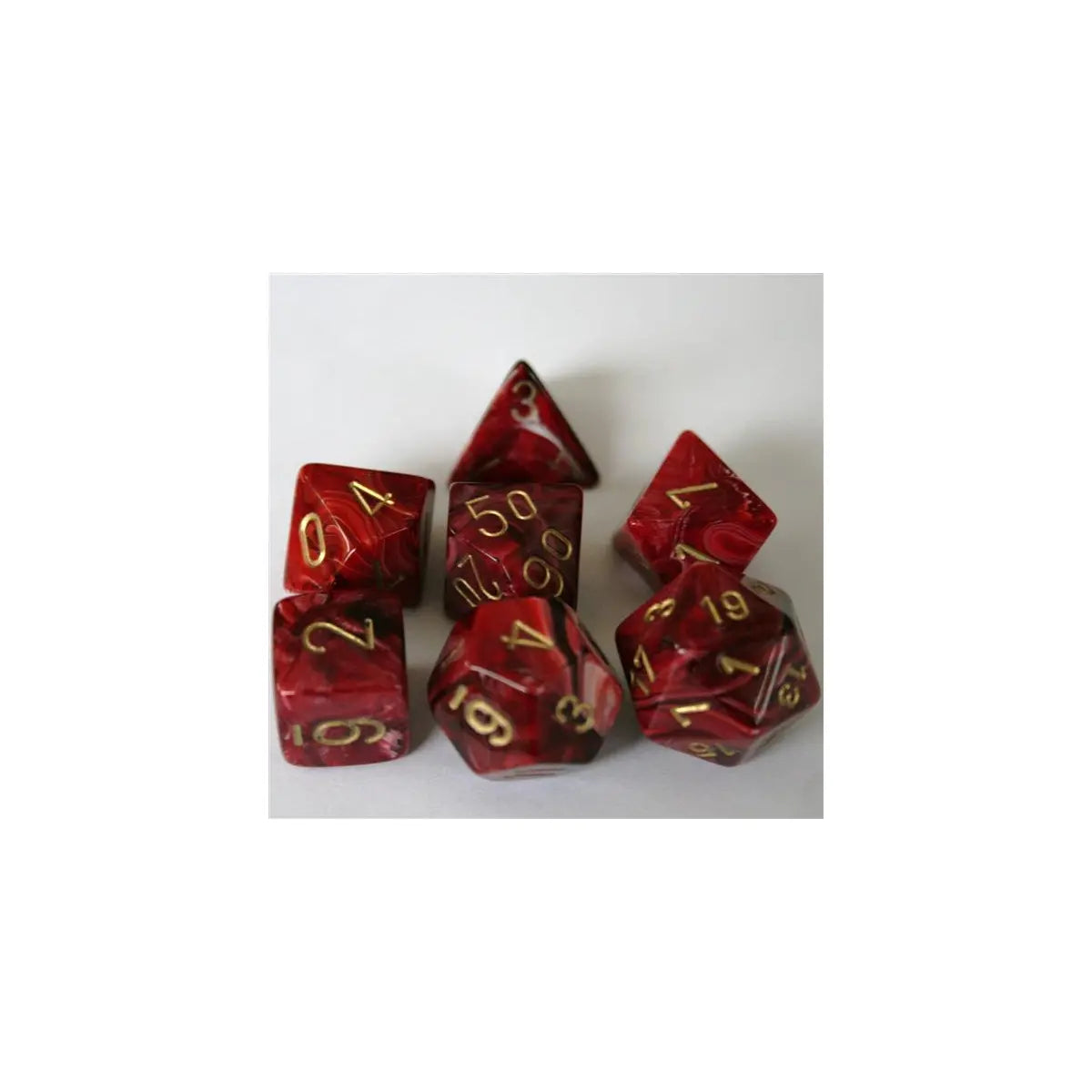 Chessex Vortex Burgundy/Gold Set