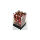 Chessex Vortex Burgundy/Gold W6 12mm Set