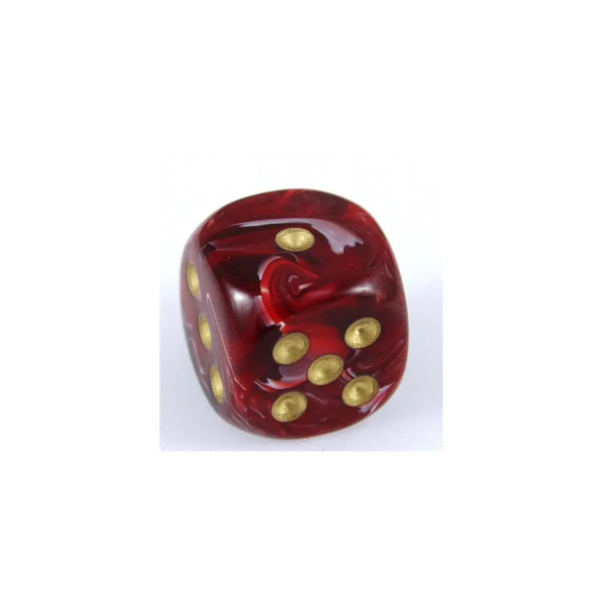 Chessex Vortex Burgundy/Gold W6 20mm