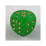 Chessex Chessex Vortex Green/Gold W6 20mm