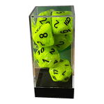 Würfel Stube Chessex Vortex Mega‑Hedral Bright Green/black Set