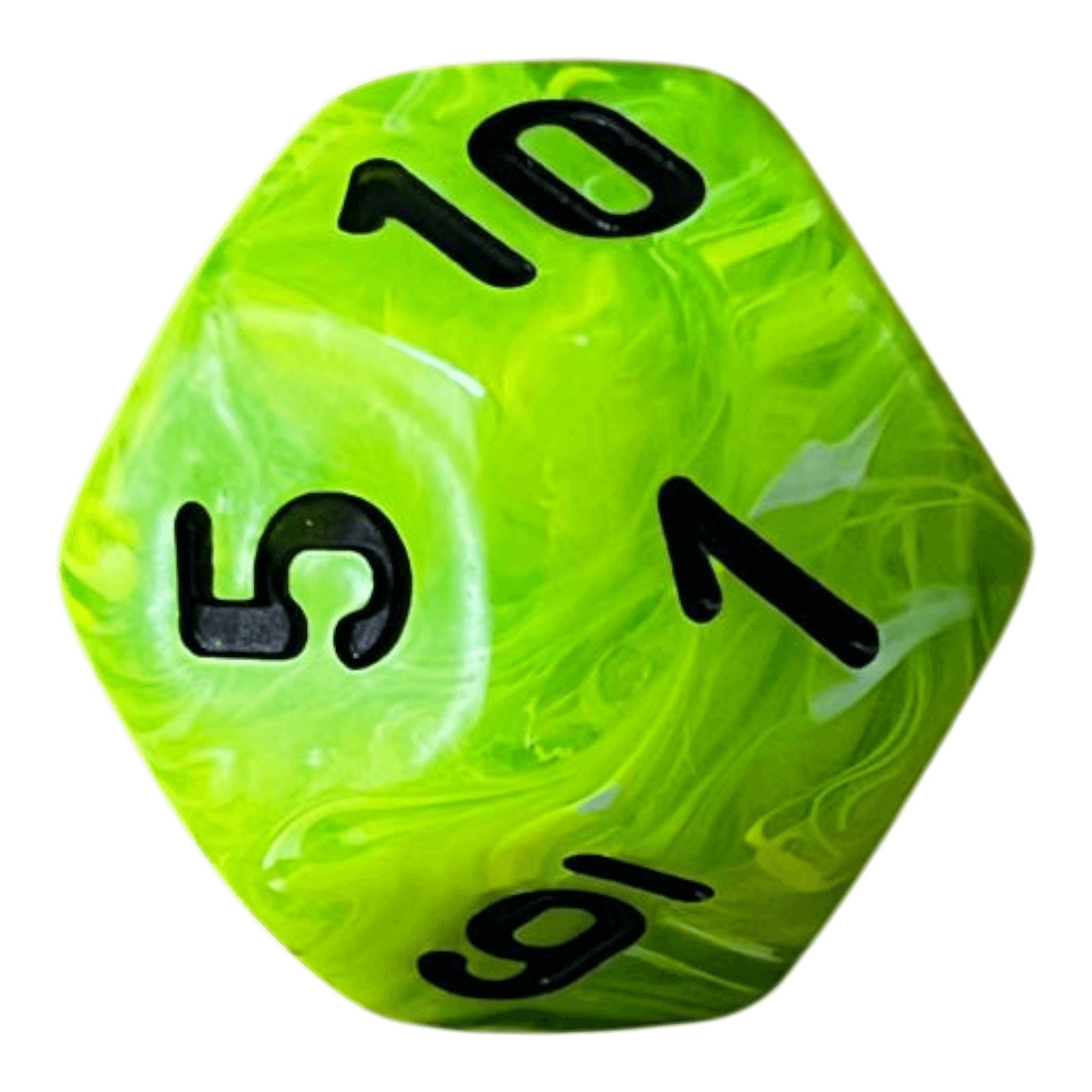 Würfel Stube Chessex Vortex Mega‑Hedral Bright Green/black W12