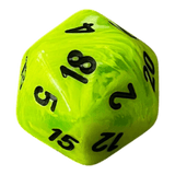 Würfel Stube Chessex Vortex Mega‑Hedral Bright Green/black W20