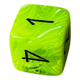 Würfel Stube Chessex Vortex Mega‑Hedral Bright Green/black W6