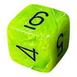 Würfel Stube Chessex Vortex Mega‑Hedral Bright Green/black W6