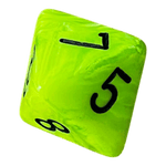 Würfel Stube Chessex Vortex Mega‑Hedral Bright Green/black W8