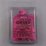 Chessex Chessex Vortex Pink/Gold 10 x W10 Set