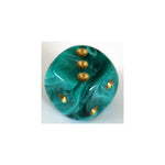 Chessex Vortex Teal/Gold W6 12mm