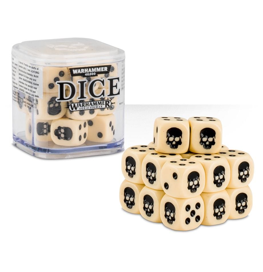 Games Workshop Elfenbein CITADEL Würfel Set (12mm)
