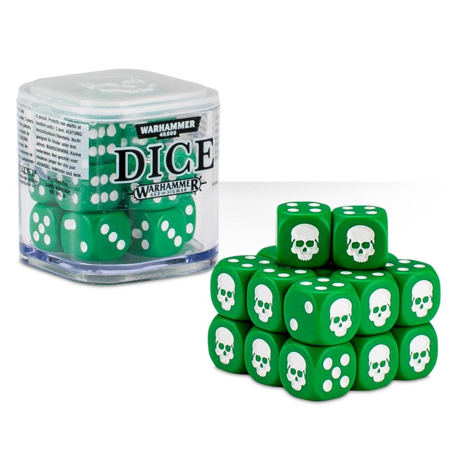 Games Workshop Grün CITADEL Würfel Set (12mm)