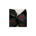 Crystal Caste Goldstone Blue Würfel Set 14mm