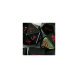 Crystal Caste Crystal Caste Obsidian Würfel Set 14mm