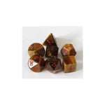 Crystal Caste Tigerauge Würfel Set 12mm