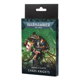 Games Workshop Datenblattkarten: Chaosritter (Deutsch)