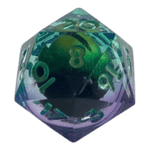 Würfel Stube Drachenaugen-Würfel Blau-Lila W20