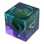 Würfel Stube Drachenaugen-Würfel Blau-Lila W6