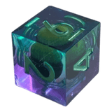 Würfel Stube Drachenaugen-Würfel Blau-Lila W6