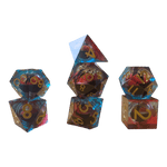 Würfel Stube Drachenaugen-Würfel Blau-Rot Set
